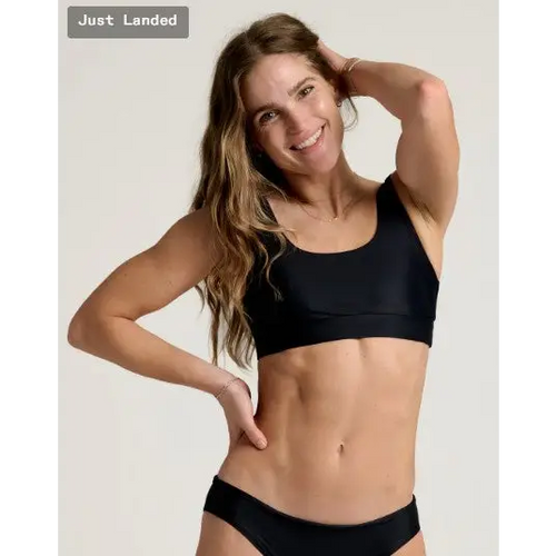 Women’s Wavebound Scoop Bikini Top - Black / XS - Swim