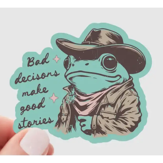 Yarnival Stickers - Bad Decisions Make Good Stories - Stickers