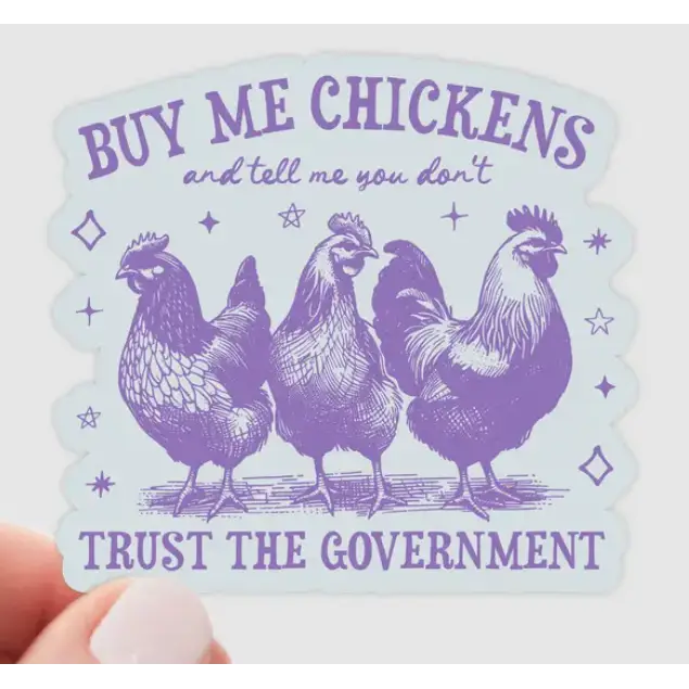 Yarnival Stickers - Buy Me Chickens - Stickers