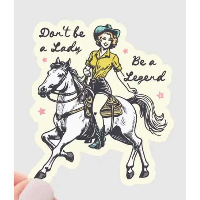 Yarnival Stickers - Don’t Be a Lady - Stickers
