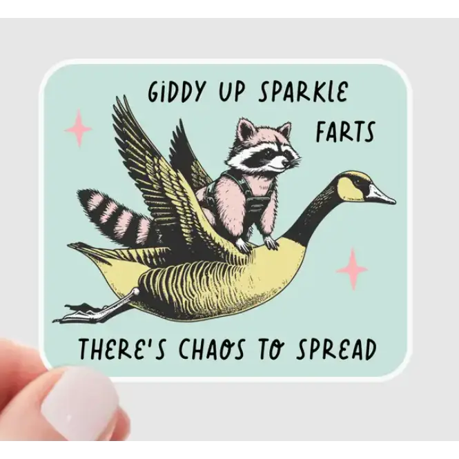 Yarnival Stickers - Giddy Up Sparkle Farts - Stickers