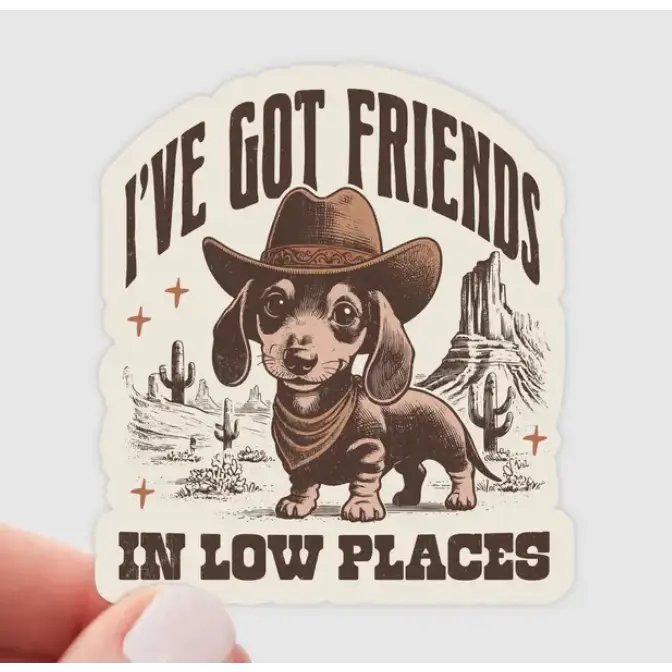 Yarnival Stickers - I’ve Got Friends In Low Places - Stickers