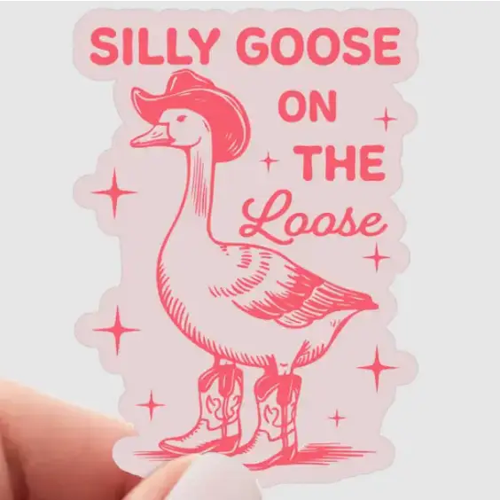 Yarnival Stickers - Silly Goose on the Loose - Stickers