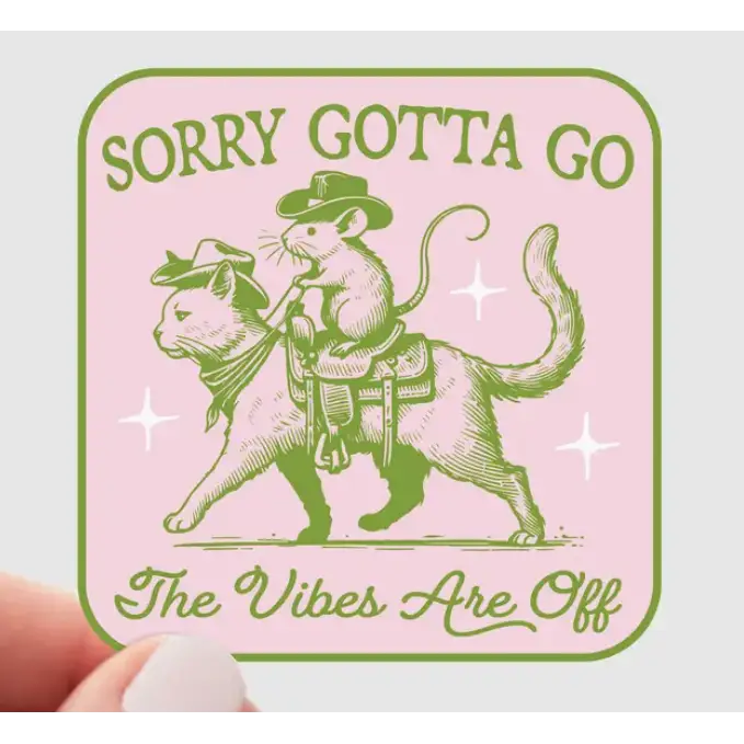 Yarnival Stickers - Sorry Gotta Go - Stickers