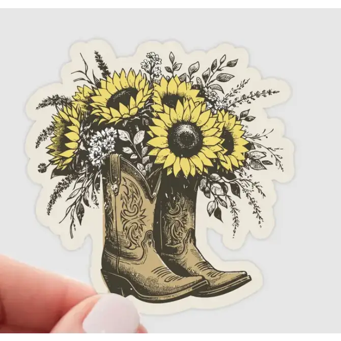 Yarnival Stickers - Sunflower Boots - Stickers