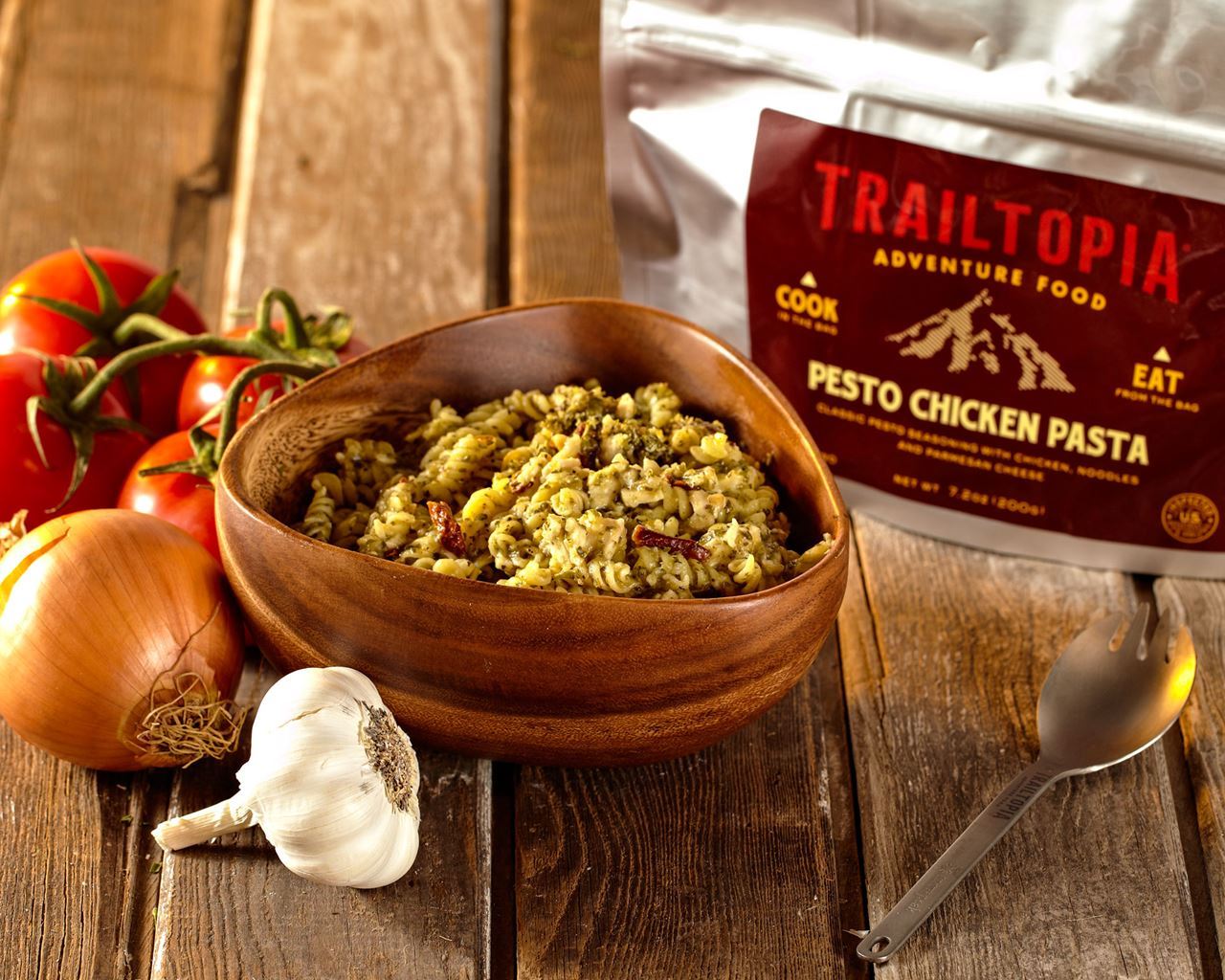 Trailtopia Dinner Pesto Chicken Pa