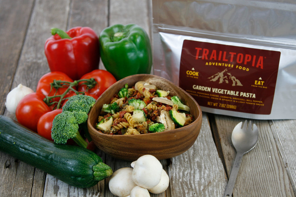 Trailtopia Dinner Garden Veg Pasta