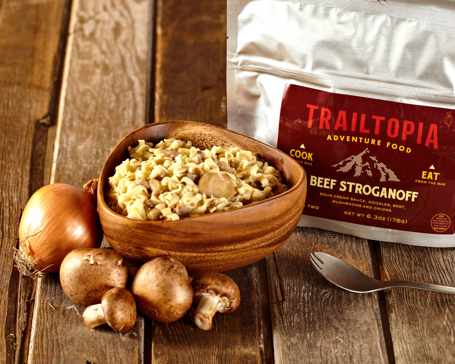 Trailtopia Dinner (Beef Stroganoff - SINGLE SERVE)