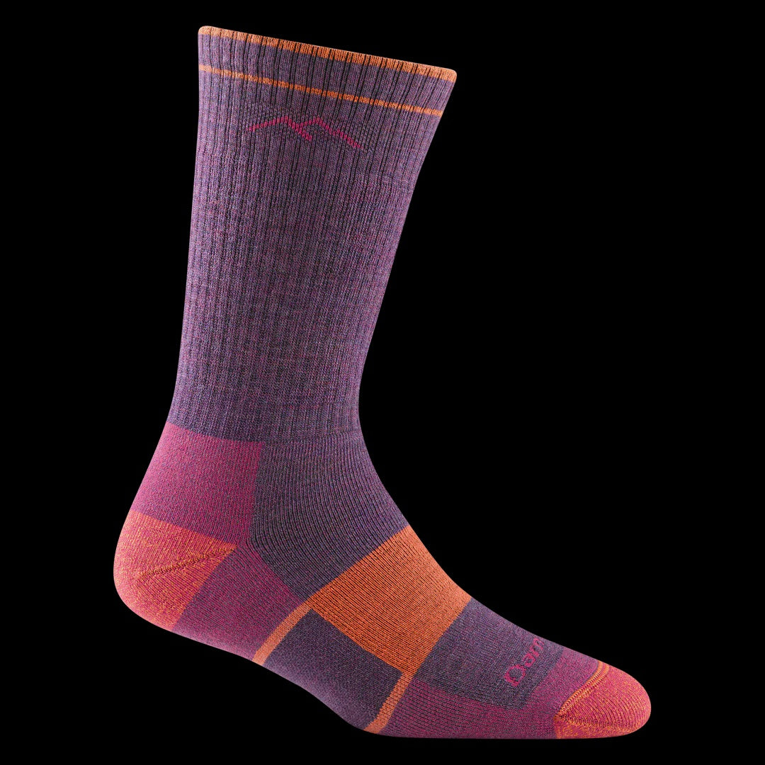 Darn Tough Women's Hiker Boot Full Cushion Midweight Hiking Sock Plum Heather