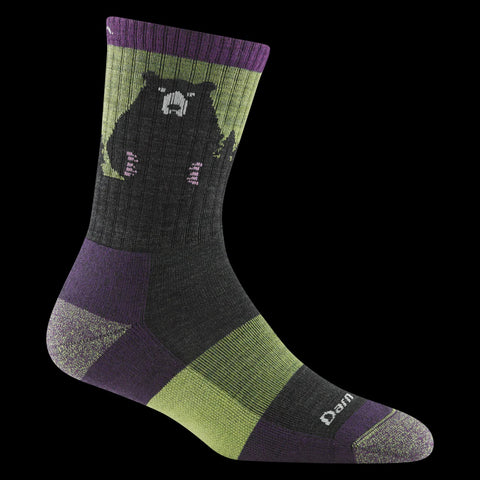 Darn Tough Women's Bear Town Micro Crew Lightweight Hiking Sock Lime