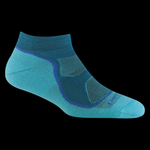 Darn Tough Light Hiker No Show Lightweight Hiking Sock Cascade