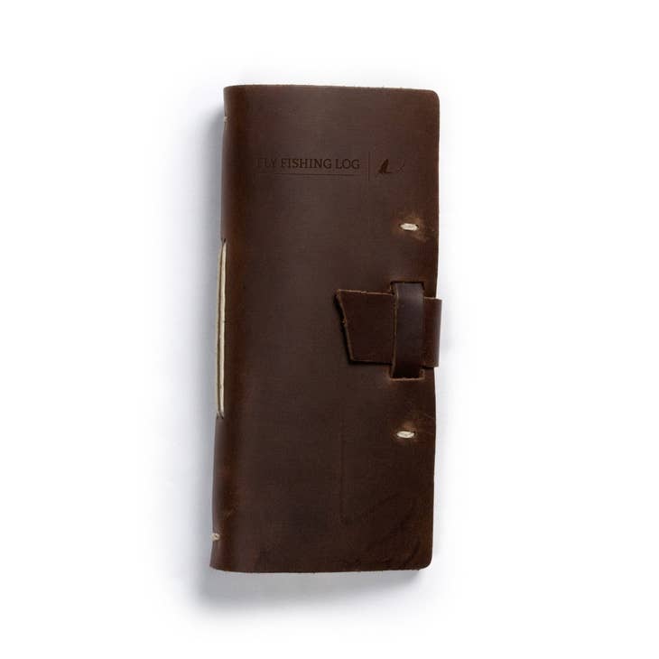 Rustico Leather Fly Fishing Log Dark Brown