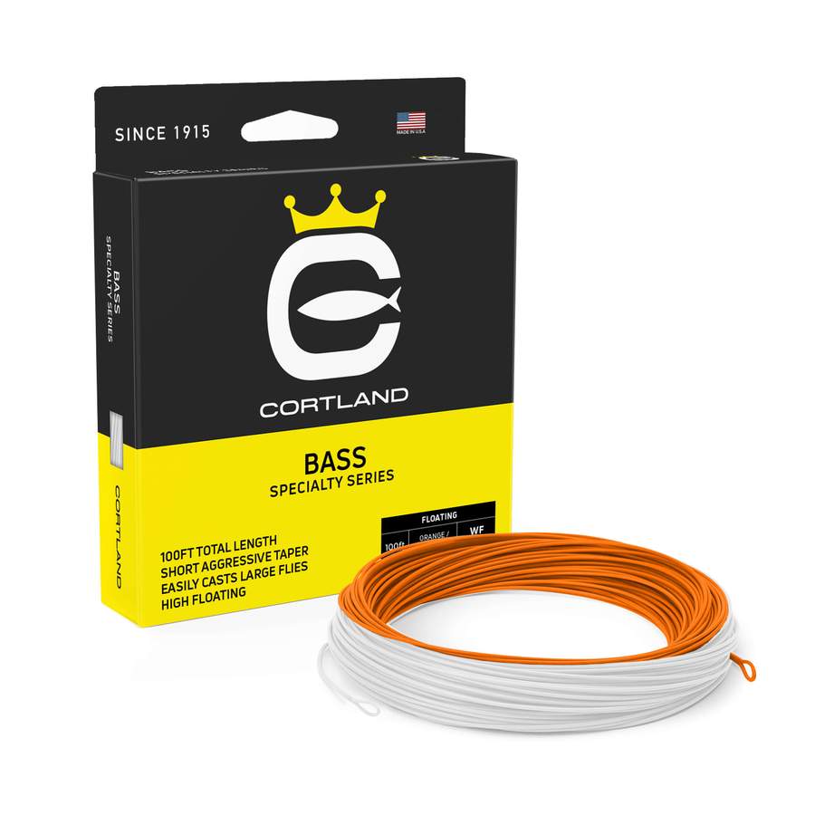 Cortland Specialty Bass Taper Orange/White