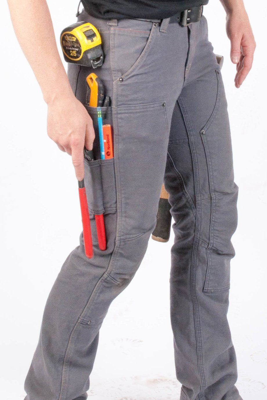 Dovetail Britt Utility Pant Dark Grey Canvas