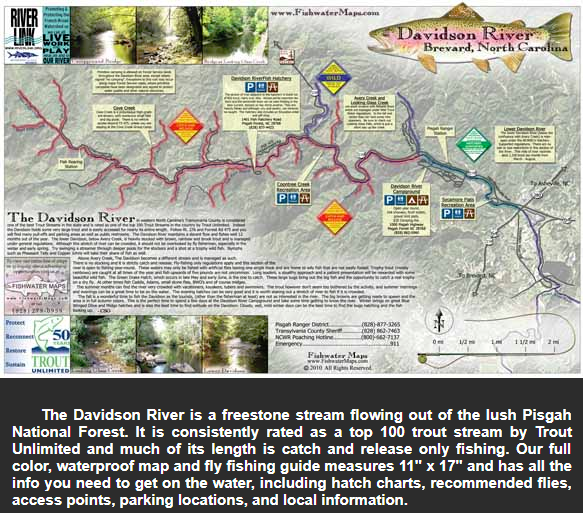 Fishwater Maps Davidson River Map Davidson River Map