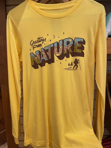 Nature Bound Co. Greetings From Nature Long Sleeve / Yellow