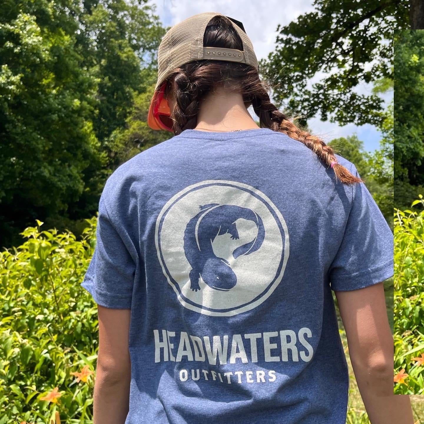 Recover Brands Headwaters Hellbender Recover Brand Tee Cobalt Blue