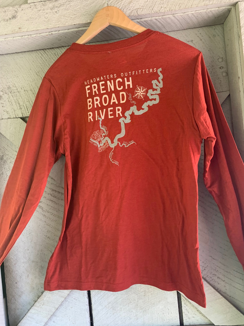 Headwaters Outfitters Outdoor Adventures Nature Bound River Map Shirt