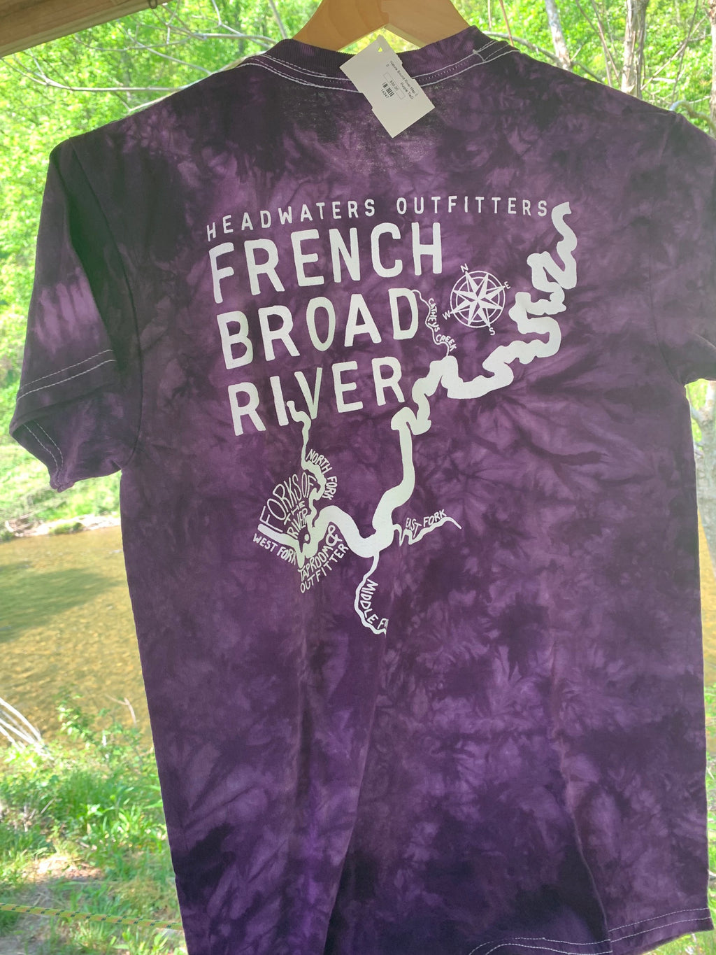 Headwaters Outfitters Outdoor Adventures Nature Bound River Map Shirt