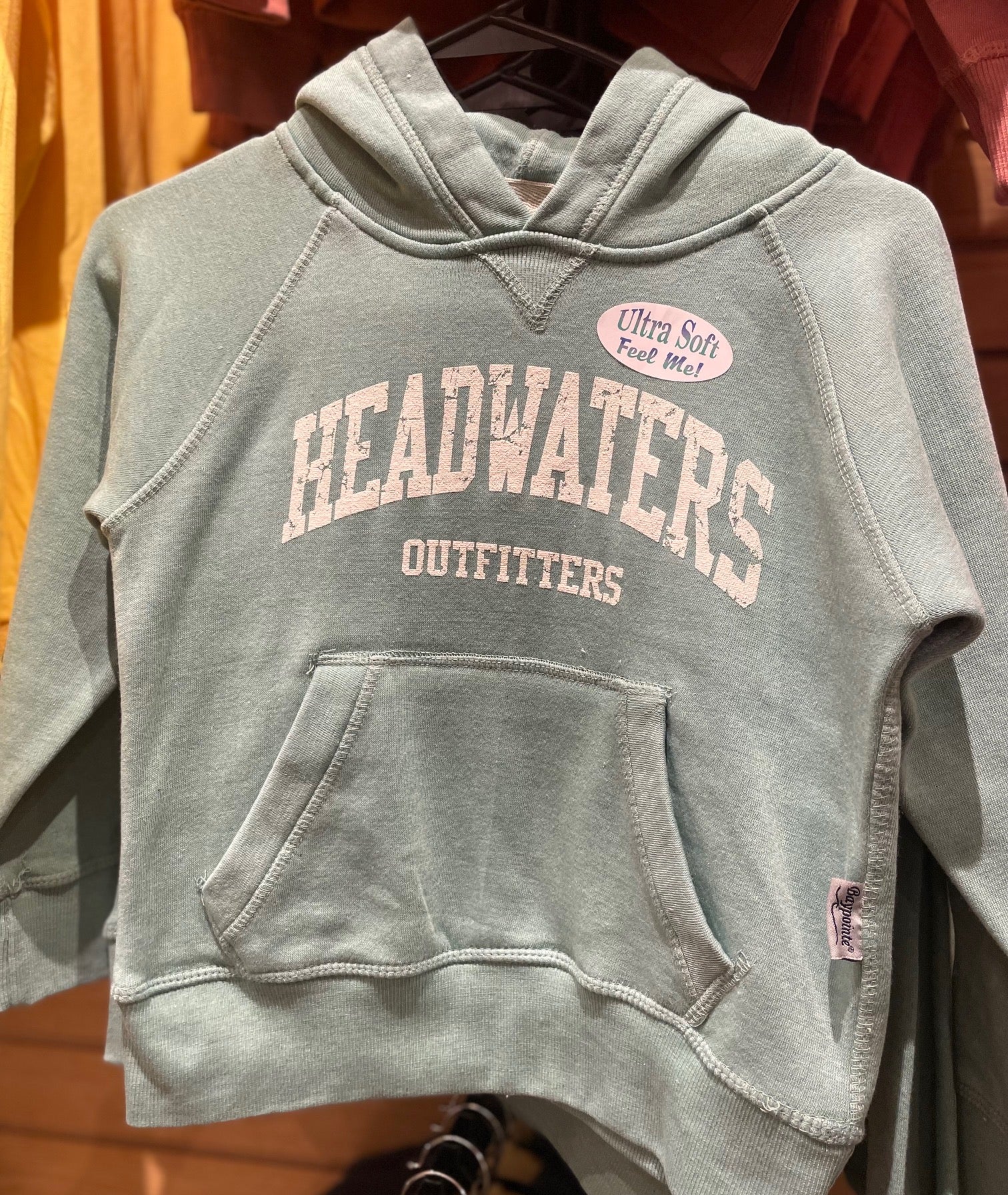 Baypointe Kids Burnwash Fleece Hoodie Sage