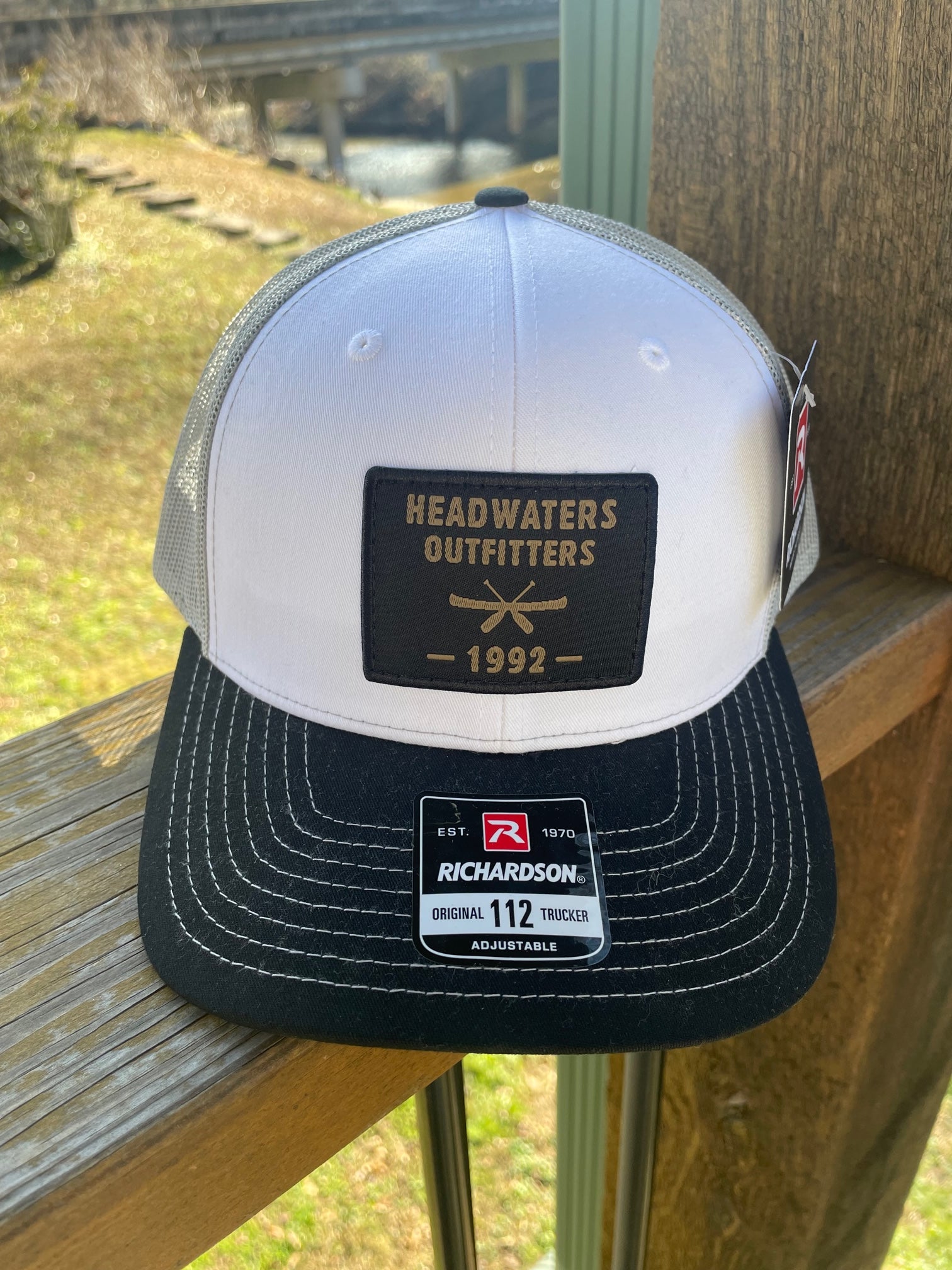 Richardson Hats Richardson 112 Paddling Patch Hat Grey/Black