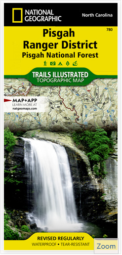 National Geographic 780 Pisgah Ranger District Pisgah