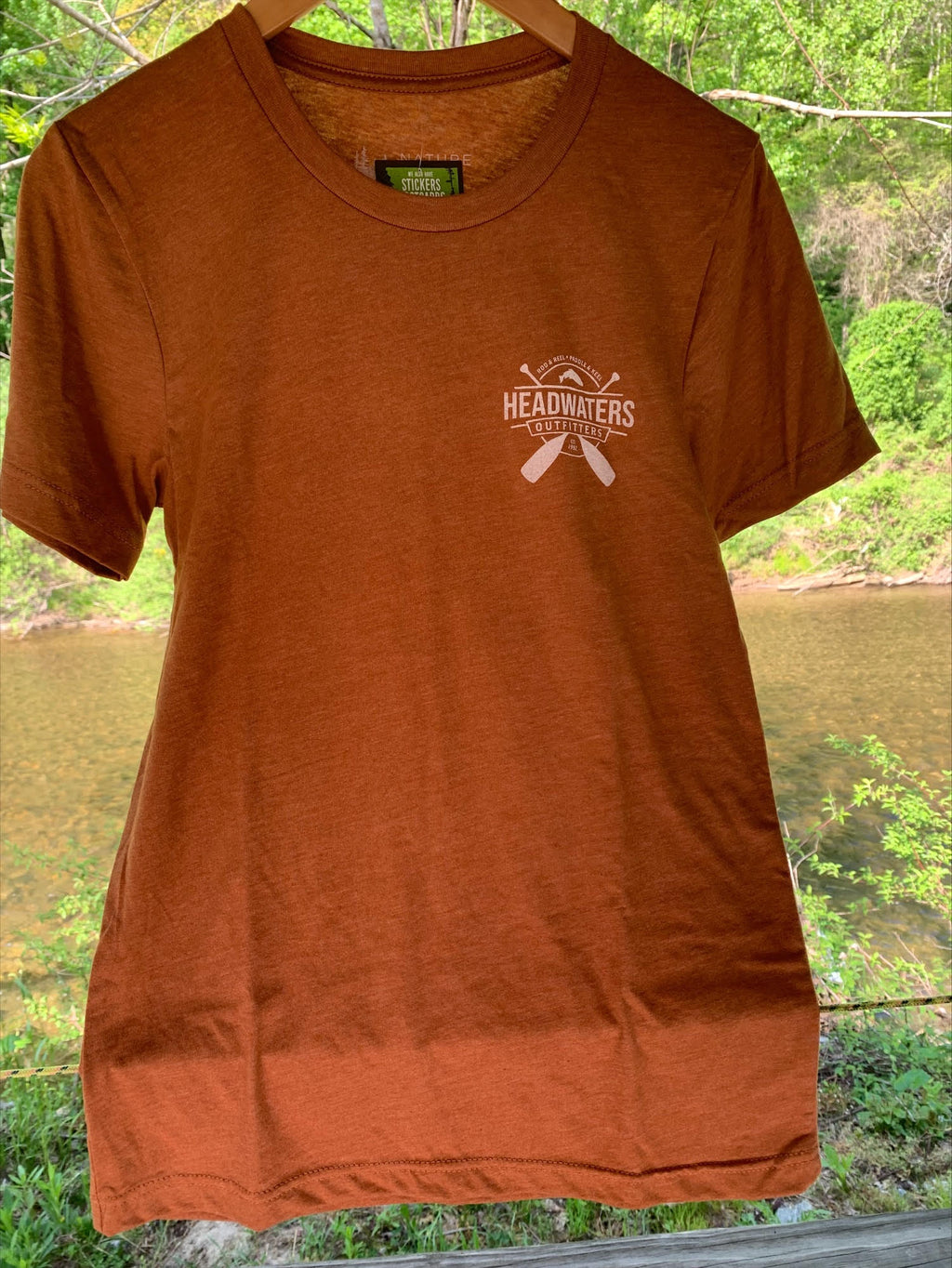 Headwaters Outfitters Outdoor Adventures Nature Bound River Map Shirt