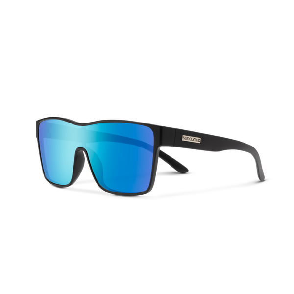 Sun Cloud Optics SunCloud Biff Matte Black/Plr Blue Mirror