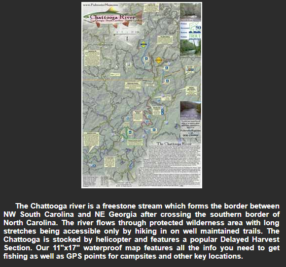 Chattooga River and Fish Map