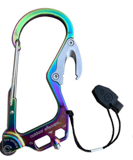 Outdoor Element Fire Escape (Carabiner) Aurora
