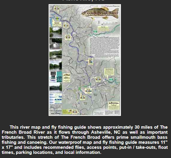 Headwaters Outfitters Outdoor Adventures French Broad River Map- Ashevil French Broad River Map- Ashevil