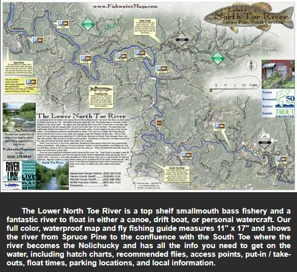 Lower North Toe River Map