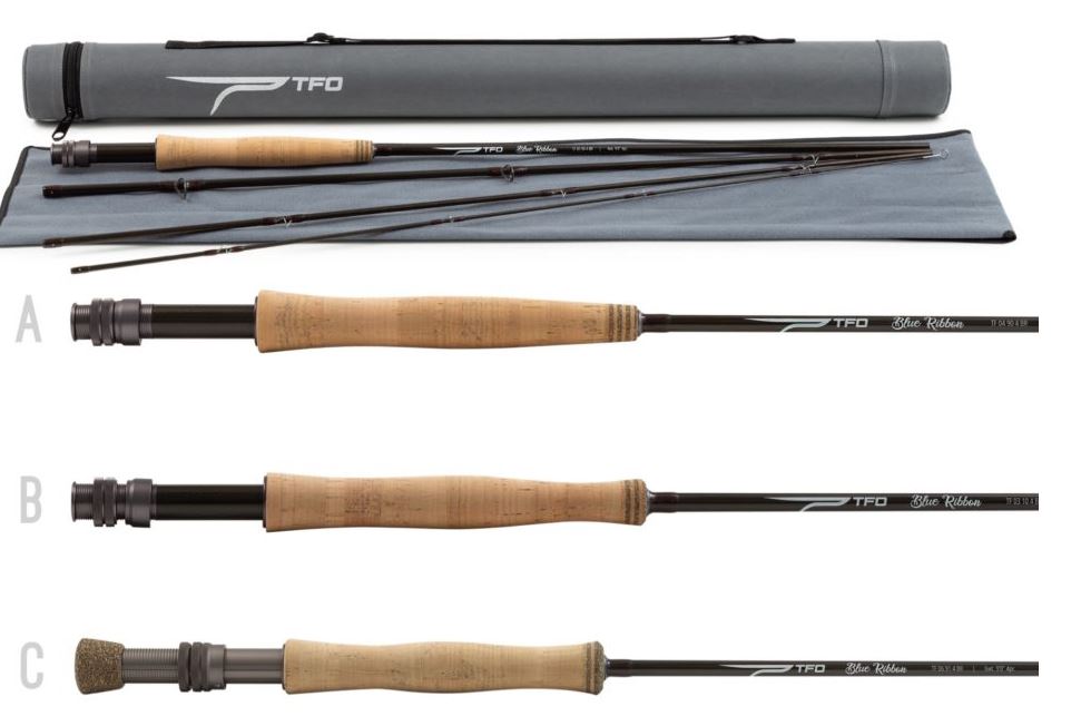 Temple Fork Outfitters TFO Blue Ribbon rod w/ case 7'6
