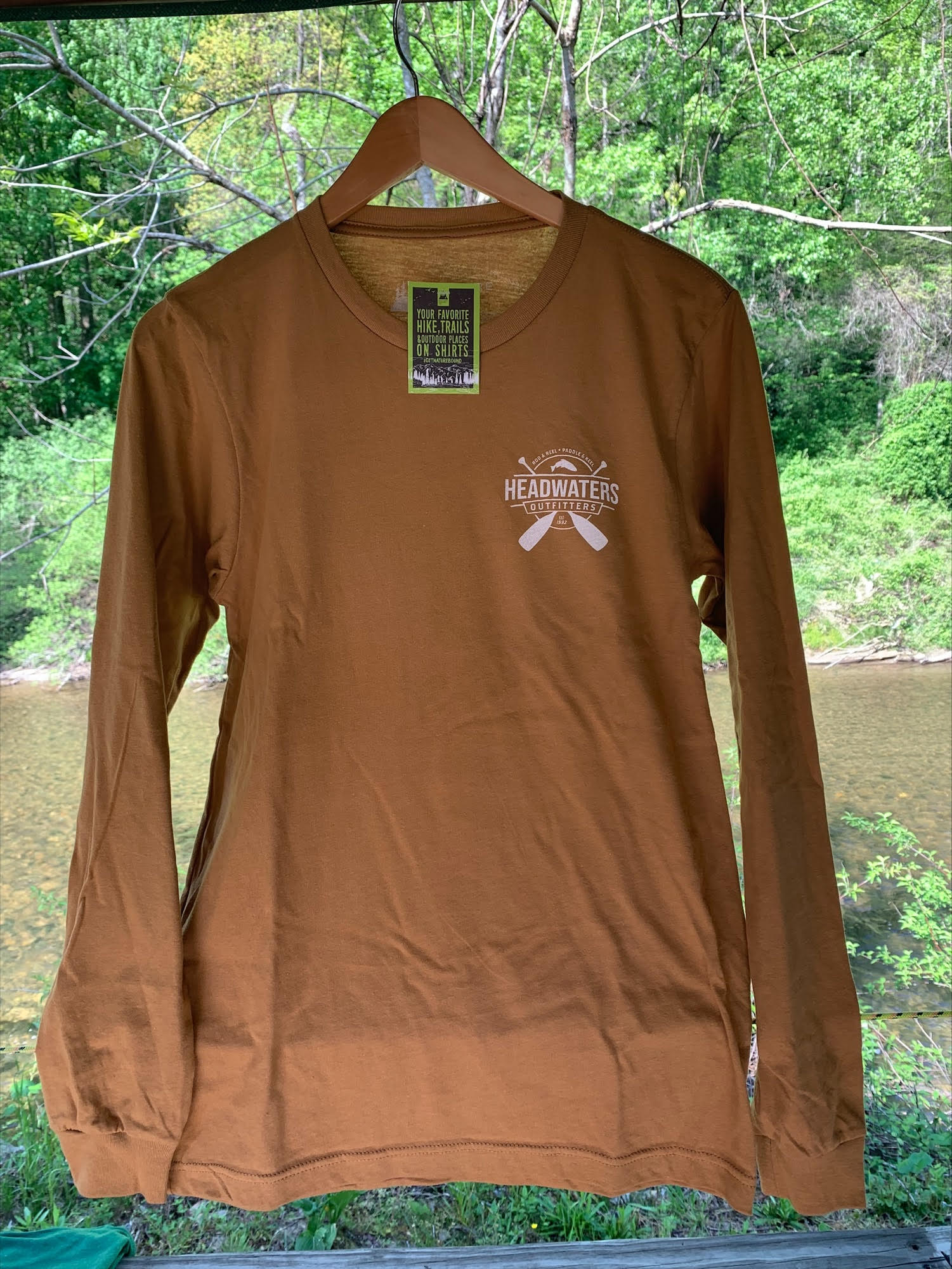 Headwaters Outfitters Outdoor Adventures Nature Bound River Map Shirt