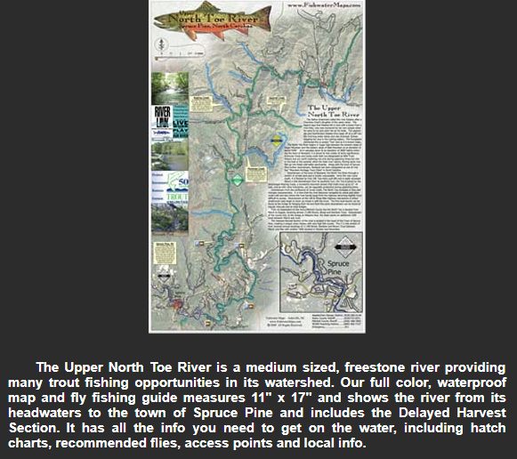 Fishwater Maps Upper North Toe River Map Upper North Toe River Map