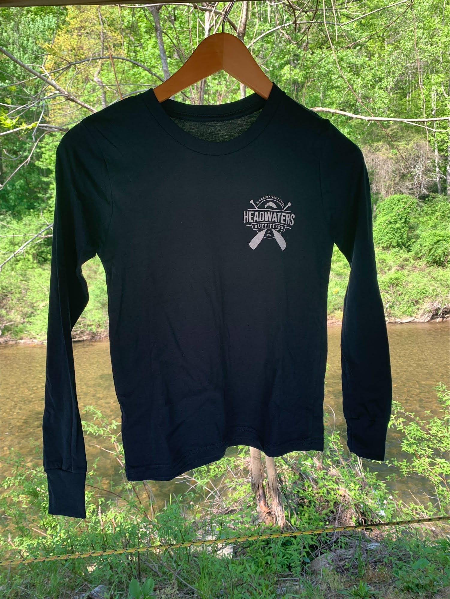 Headwaters Outfitters Outdoor Adventures Nature Bound River Map Shirt